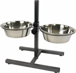 Merkloos H-Standaard Hamerslag Met Rvs Bakken 21 Cm