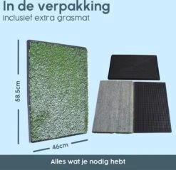 Merkloos Gtrise Hondentoilet Met 2 Matten - Out/Indoor - Zindelijkheidstraining Ebook - Dieren Wc -Dieren Product Winkel 1200x1162 11