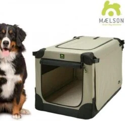 Maelson Soft Kennel - Robuuste Hondenbench Van Zacht Materiaal - Opvouwbare Kennel Met Stevig Stalen Binnenframe - Beige/zwart - XXS / XS / S / M / L / XL / XXL - 72 S -Dieren Product Winkel 1200x1162 21