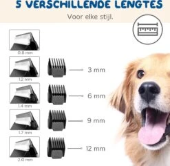 Pawwy Dieren Tondeuse Set Draadloos Voor Honden En Katten – Voor Dikke Vacht - Hondentondeuse – Hondentrimmer - Scheerapparaat - Goud -Dieren Product Winkel 1200x1165 10