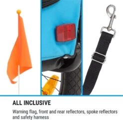 Klarfit Husky Hondenfietskar 250 Liter - 75 X 87,5 X 146 Cm (BxHxD) - Past Bij Alle Fietsen Met 26-28" - Belastbaarheid Van 45 Kg -Dieren Product Winkel 1200x1165 14