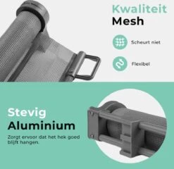 Château Animaux® - Tot 180cm Breed Traphekje Oprolbaar Hond - Stijlvolle Oplossing - Dieren Hek - Honden Hek -Dieren Product Winkel 1200x1165 16