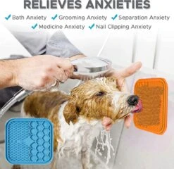 Lickimat 3 IN 1 - Voermat - Slow Feeder - 2 Stuks Lickmat + Silicone Spatulas - Blauw /Geel -Dieren Product Winkel 1200x1165 18