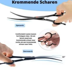 Petsify - Professionele 8-delige Huisdier Knipset - Effileerschaar Hond - Kam Hond - Schaar Hond - Katten Kam - Hondenschaar - Trimschaar Voor Honden - Kapperset - Zwart -Dieren Product Winkel 1200x1166 10