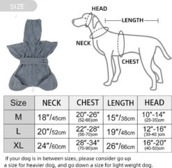Super Absorberende Honden Badjas Grijs Maat L -Dieren Product Winkel 1200x1166 11
