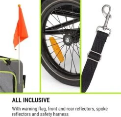 Klarfit Husky Vario 2-in-1 Hondenfietskar Hondenbuggy 240 Liter - Past Bij Alle Fietsen Met 26-28"- 600D Oxford Canvas -Dieren Product Winkel 1200x1166 19