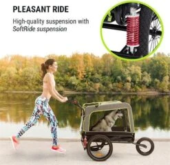Klarfit Husky Vario 2-in-1 Hondenfietskar Hondenbuggy 240 Liter - Past Bij Alle Fietsen Met 26-28"- 600D Oxford Canvas -Dieren Product Winkel 1200x1166 20