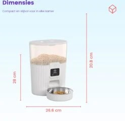 PAPIFEED - Automatische Voerbak Kat En Hond - Voerautomaat Met Smartphone Besturing - Vershoudend - WIFI- Instelbaar Op Afstand Met Smart App -Dieren Product Winkel 1200x1167 29