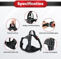 Purrr Fect Hondentuigje - Anti-Trek Tuig - Hondenharnas - Y Tuig Hond - Waterproof - Reflecterend - Verstelbaar - Maat L -Dieren Product Winkel 1200x1167 37