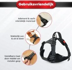 Purrr Fect Hondentuigje - Anti-Trek Tuig - Hondenharnas - Y Tuig Hond - Waterproof - Reflecterend - Verstelbaar - Maat L -Dieren Product Winkel 1200x1167 38