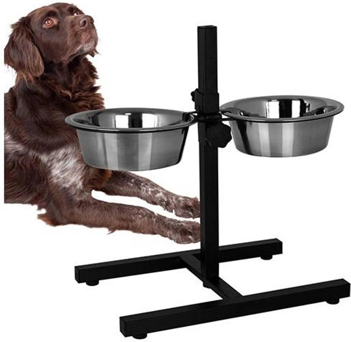 Merkloos H-Standaard Hamerslag Met Rvs Bakken 21 Cm 2 Merkloos H-Standaard Hamerslag Met Rvs Bakken 21 Cm - Afbeelding 2