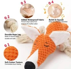 BoDutch Honden Knuffel - Vos - Puppyknuffel - Knisperoortjes - Met Piep - Oranje - 36 Cm - Hondenspeelgoed -Dieren Product Winkel 1200x1172 21