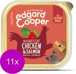 11x Edgard & Cooper Kuipje Vers Vlees Senior Hondenvoer Kip - Zalm 150 Gr -Dieren Product Winkel 1200x1174 23