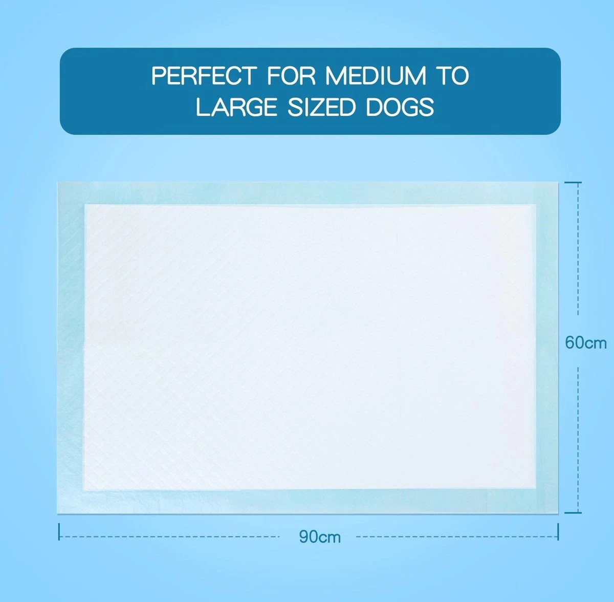 Nobleza 48WQF - Puppy Training Pads - 60 X 90 Cm - Zindelijkheidstraining -50 Stuks - L 3 Nobleza 48WQF - Puppy Training Pads - 60 X 90 Cm - Zindelijkheidstraining -50 Stuks - L - Afbeelding 3