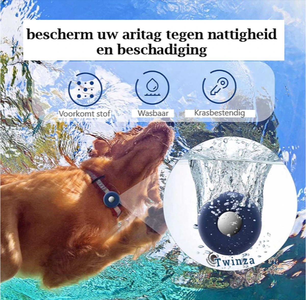 |Twinza| Hond En Kat Huisdieren Siliconen Halsband - Bescherm Hoesje/houder Geschikt Voor Apple Airtag - Halsband Airtag Houder - Tracking - Zwart - 2stuks 5 |Twinza| Hond En Kat Huisdieren Siliconen Halsband - Bescherm Hoesje/houder Geschikt Voor Apple Airtag - Halsband Airtag Houder - Tracking - Zwart - 2stuks - Afbeelding 5
