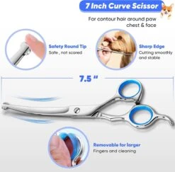 BOTC Schaar Voor Dieren - Set 5 Stuks - Zilver - Effileerscharen - Honden Scharenset - Dierenschaar - Trimscharen - Trimset -Dieren Product Winkel 1200x1182 10
