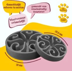 Eat Slow Live Longer Original Voerbak – Anti-schrok Voerbak – Slow Feeder Voor Honden – Anti-slip – Grijs – Ø20,5 Cm - Small/Medium – Geschikt Voor Kleine En Middelgrote Honden 8 Eat Slow Live Longer Original Voerbak – Anti-schrok Voerbak – Slow Feeder Voor Honden – Anti-slip – Grijs – Ø20,5 Cm - Small/Medium – Geschikt Voor Kleine En Middelgrote Honden -Dieren Product Winkel 1200x1183 14