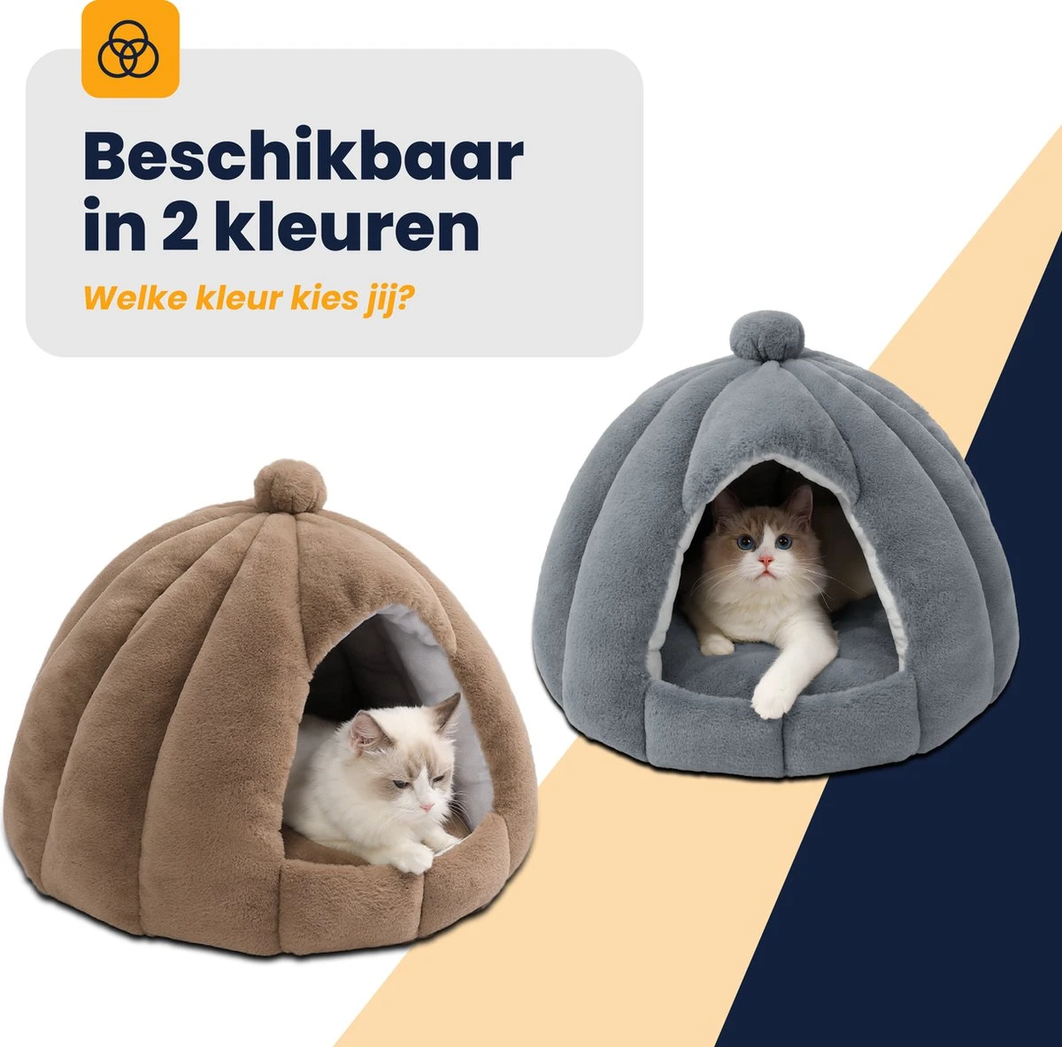 MIRO Katten Huis - Kattenhuizen - Kattenhok - Kattenmand - Dierenhuis - Extra Zacht - Bruin 5 MIRO Katten Huis - Kattenhuizen - Kattenhok - Kattenmand - Dierenhuis - Extra Zacht - Bruin - Afbeelding 5