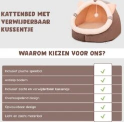 Kattenmand - Kattenhuis - Kattenbed - Kattenhangmat - Poezenmand - Kattenkussen - 40 Cm -Dieren Product Winkel 1200x1185 8
