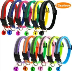 Merkloos Kattenhalsband Met Belletje - Reflecterend - Verstelbaar - 19 / 32 Cm - Halsband Kat - Kattenbandje - Cat - Kitten - Katten Halsband - Zwart -Dieren Product Winkel 1200x1186 6