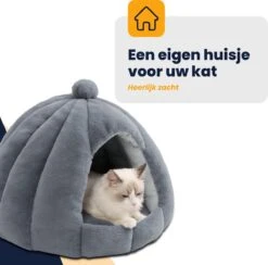 MIRO Katten Huis - Kattenhuizen - Kattenhok - Kattenmand - Dierenhuis - Extra Zacht - Grijs 12 MIRO Katten Huis - Kattenhuizen - Kattenhok - Kattenmand - Dierenhuis - Extra Zacht - Grijs -Dieren Product Winkel 1200x1186 8