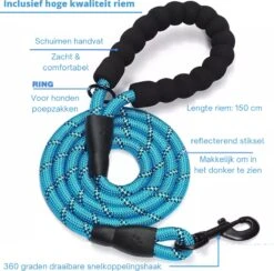 Hondenharnas – Inclusief Hondenriem – Reflecterend – Hondentuig – Hondenriem – Y Tuig Hond - Anti Trek Tuig - Zwart – Maat M -Dieren Product Winkel 1200x1187 12