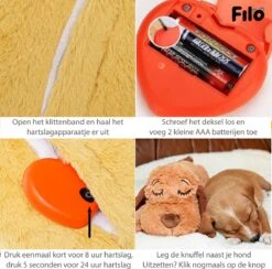 Filo Hondenknuffel Met Hartslag En Warmtebron - Hartslagknuffel Hondenspeelgoed Snuggle Puppy - Knuffel Met Hartslag - Heartbeat Knuffel Hond -Dieren Product Winkel 1200x1187 16