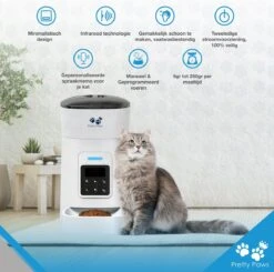 Pretty Paws PP002 Professionele Automatische Voerbak Kat- Stemrecorder - Voerautomaat - Katten Voerbak - Minimalistisch -Dieren Product Winkel 1200x1190 2