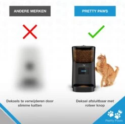 Pretty Paws PP005 Wifi Voerautomaat Zwart - Automatische Voerbak - Slimme Voerautomaat Met App - Instelbaar Voedingsschema - WIFI -Dieren Product Winkel 1200x1190 7