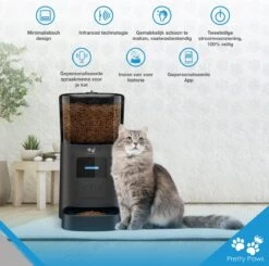 Pretty Paws PP005 Wifi Voerautomaat Zwart - Automatische Voerbak - Slimme Voerautomaat Met App - Instelbaar Voedingsschema - WIFI -Dieren Product Winkel 1200x1190 9