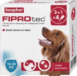 Beaphar Fiprotec Vlooien- En Tekenmiddel Hond 10-20 Kg - 4 Pipetten 25 Beaphar Fiprotec Vlooien- En Tekenmiddel Hond 10-20 Kg - 4 Pipetten -Dieren Product Winkel 1200x1191 21