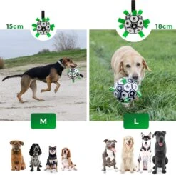 Honden Speelgoed Bal Voetbal Extra Sterk Met Handvaten Ball Hondenbal - 15 Cm - Dutchwide -Dieren Product Winkel 1200x1191 27