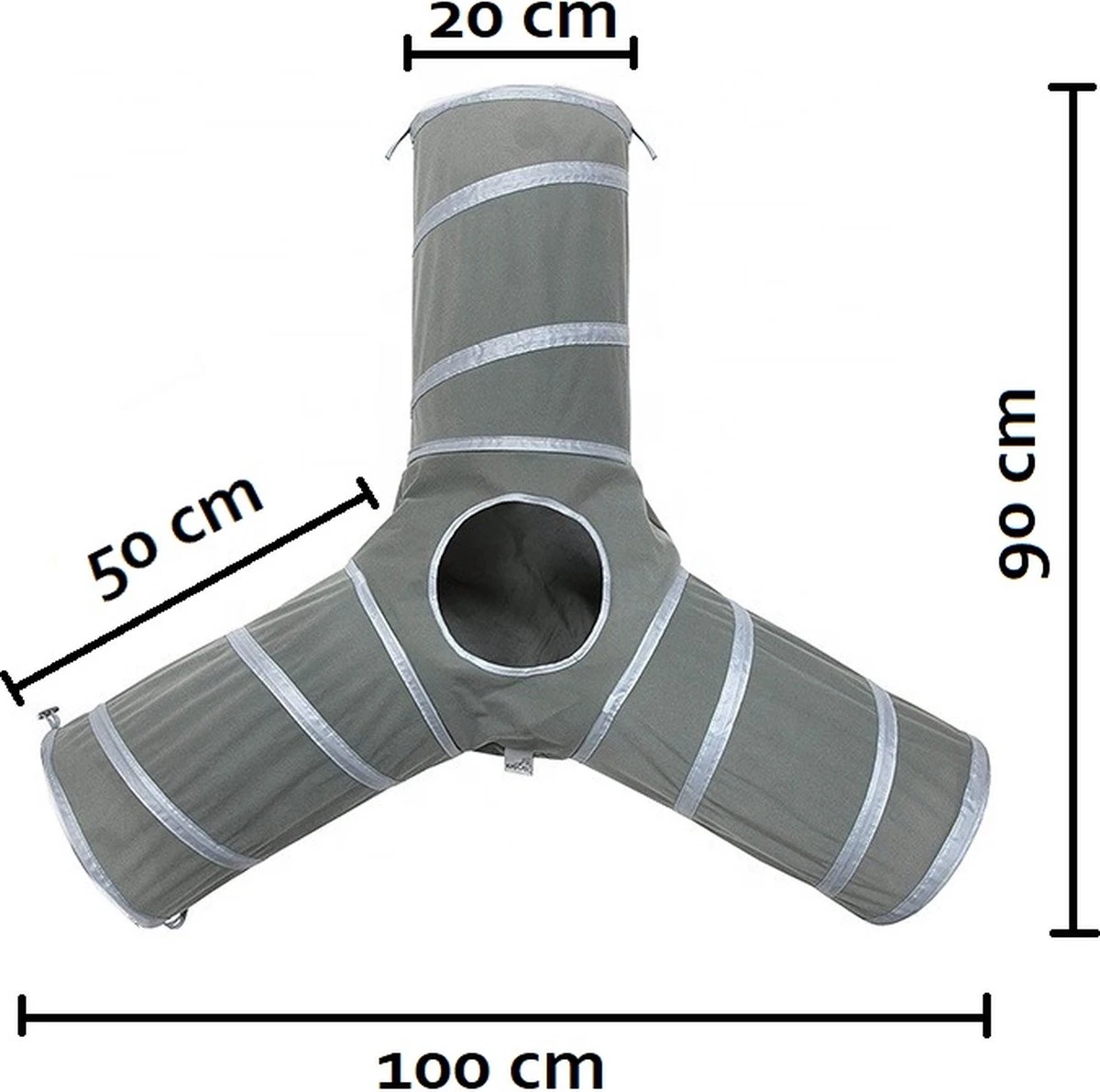 Adabol Knaagdier Speeltunnel – Konijnen Speelgoed – Cavia Speelgoed – Hamster Speelgoed – Konijnen Tunnel – Cavia Tunnel – Hamster Tunnel – 3 Gangen – 50 Cm Lengte 2 Adabol Knaagdier Speeltunnel – Konijnen Speelgoed – Cavia Speelgoed – Hamster Speelgoed – Konijnen Tunnel – Cavia Tunnel – Hamster Tunnel – 3 Gangen – 50 Cm Lengte - Afbeelding 2