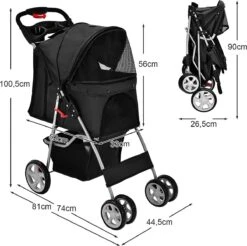 Cabino Inklapbare Hondenbuggy - Grijs 13 Cabino Inklapbare Hondenbuggy - Grijs -Dieren Product Winkel 1200x1194 18