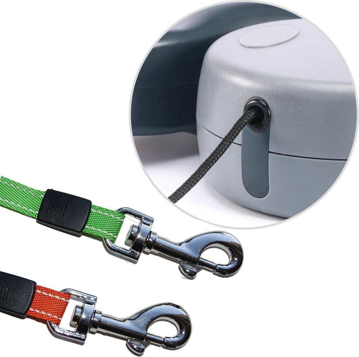 Merkloos Dubbele Hondenriem Voor Twee Honden - Grijs - Tot 22 Kg (per Hond) - 300 Cm 3 Merkloos Dubbele Hondenriem Voor Twee Honden - Grijs - Tot 22 Kg (per Hond) - 300 Cm - Afbeelding 3