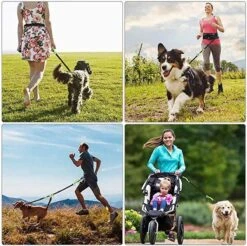 Canicross Looplijn Hond Met Heupriem Voor Hardlopen - Elastische Handsfree Hondenriem - Honden Trainingslijn - 150/200cm - Grijs -Dieren Product Winkel 1200x1196 15
