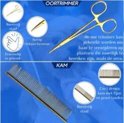 Scharenset Hond - 8-Delige Scharenset - Hondenschaar - Trimset - Trimschaar Voor Honden - Huisdier Knipset - Effileerschaar Hond - Goud -Dieren Product Winkel 1200x1196 20