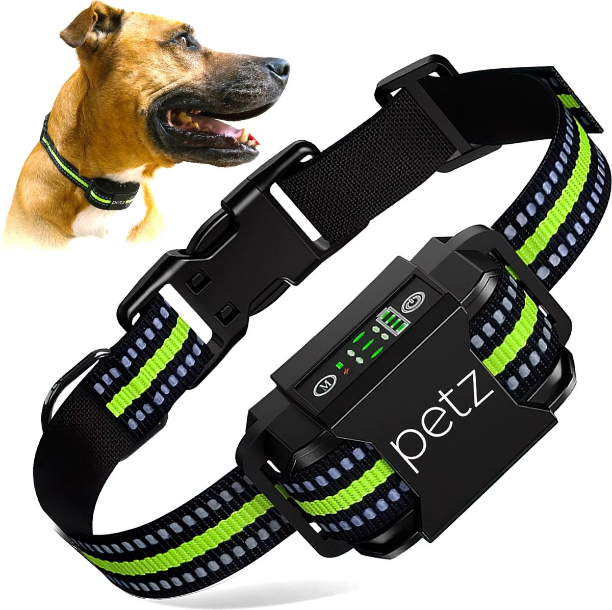 Petz - Anti Blafband - Anti Blafband Voor Kleine En Grote Honden - 5-55 KG - Vibratie En Audio - Diervriendelijk - GEEN Schokken - Opvoedingshalsband Zonder Schok En Diervriendelijk - Waterdicht - Oplaadbaar 1 Petz - Anti Blafband - Anti Blafband Voor Kleine En Grote Honden - 5-55 KG - Vibratie En Audio - Diervriendelijk - GEEN Schokken - Opvoedingshalsband Zonder Schok En Diervriendelijk - Waterdicht - Oplaadbaar