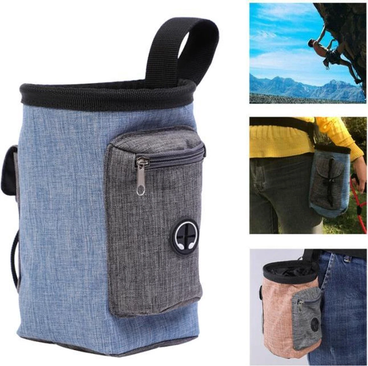 Honden Beloningstasje - Honden Beloningszakje - Treat Pouch - Honden Puppy Training - Poepzakjes Houder - Puppy Benodigdheden - Honden Snacktasje - Blauw 17x15cm 1 Honden Beloningstasje - Honden Beloningszakje - Treat Pouch - Honden Puppy Training - Poepzakjes Houder - Puppy Benodigdheden - Honden Snacktasje - Blauw 17x15cm