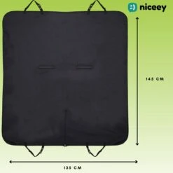Niceey Hondendeken Auto Achterbank En Kofferbak - 135 X 145 CM - Beschermhoes - Autodekens - Hondenkleed - Honden Deken Auto Achterbank - Zwart -Dieren Product Winkel 1200x1198 30