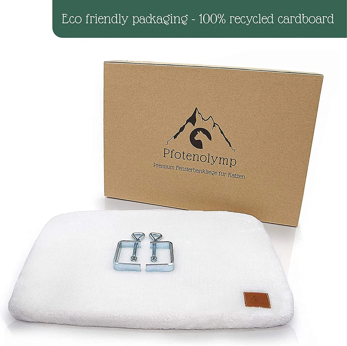 Pfotenolymp® Premium Window Baars/Krabmat Voor Katten Bij Het Raam - Vensterbank/Kattenbank Voor De Vensterbank - Zit/Ligstoel Voor Katten 6 Pfotenolymp® Premium Window Baars/Krabmat Voor Katten Bij Het Raam - Vensterbank/Kattenbank Voor De Vensterbank - Zit/Ligstoel Voor Katten - Afbeelding 6