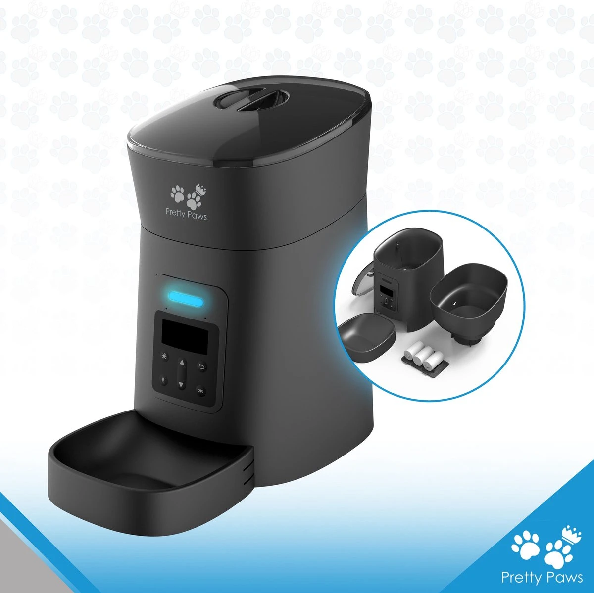 Pretty Paws PP002 Professionele Automatische Voerbak - Instelbaar Voedingsschema - Voerautomaat - Voerbak Kat Automatisch 8 Pretty Paws PP002 Professionele Automatische Voerbak - Instelbaar Voedingsschema - Voerautomaat - Voerbak Kat Automatisch - Afbeelding 8