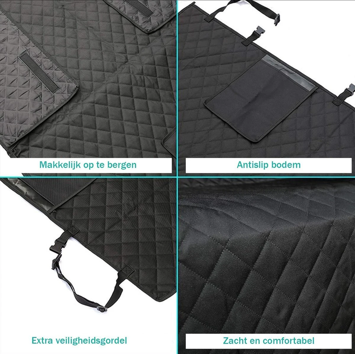 Hondendeken Auto Achterbank - Kofferbak Beschermhoes Hond - Autohoes - Hondenkussen - Hondenmat - Waterdicht & Antislip - Beige 2 Hondendeken Auto Achterbank - Kofferbak Beschermhoes Hond - Autohoes - Hondenkussen - Hondenmat - Waterdicht & Antislip - Beige - Afbeelding 2