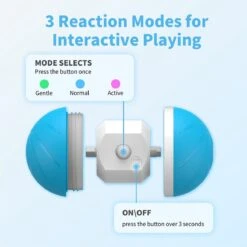 Cheerble Wicked Ball W1| Blauw| Zelf Rollende Bal Voor Honden | 3 Automatische Speelmodi | Interactief En Intelligentie Hondenspeelgoed | Hondenspeeltje| USB Oplaadbaar -Dieren Product Winkel 1200x1199 63