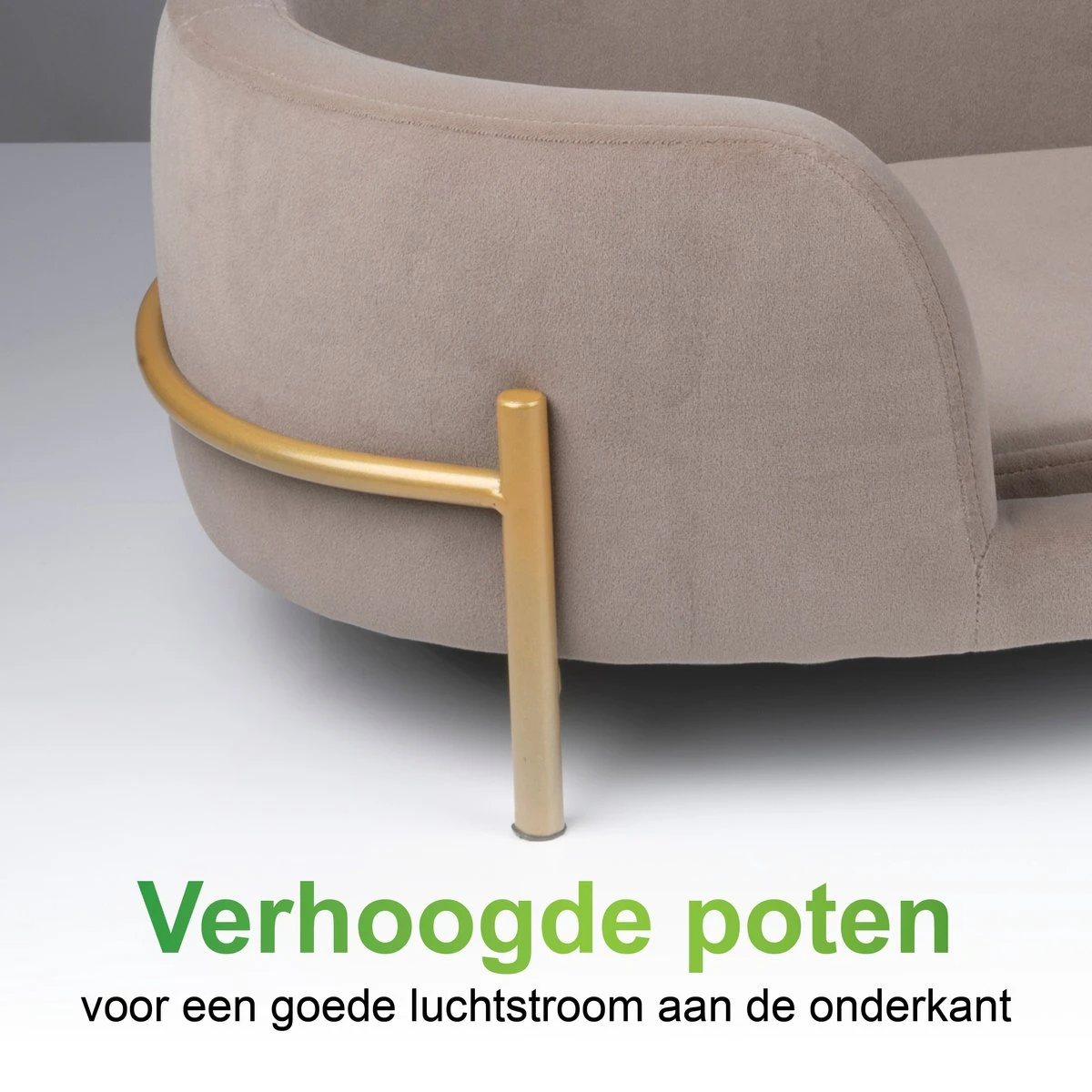 Maxxpro Pet Bed - Huisdieren Tot 80KG - Zacht Fluwelen Kussen - Verhoogd Katten- En Hondenbed - Grijs - 60,5 X 40,5 X 23,5 Cm 2 Maxxpro Pet Bed - Huisdieren Tot 80KG - Zacht Fluwelen Kussen - Verhoogd Katten- En Hondenbed - Grijs - 60,5 X 40,5 X 23,5 Cm - Afbeelding 2