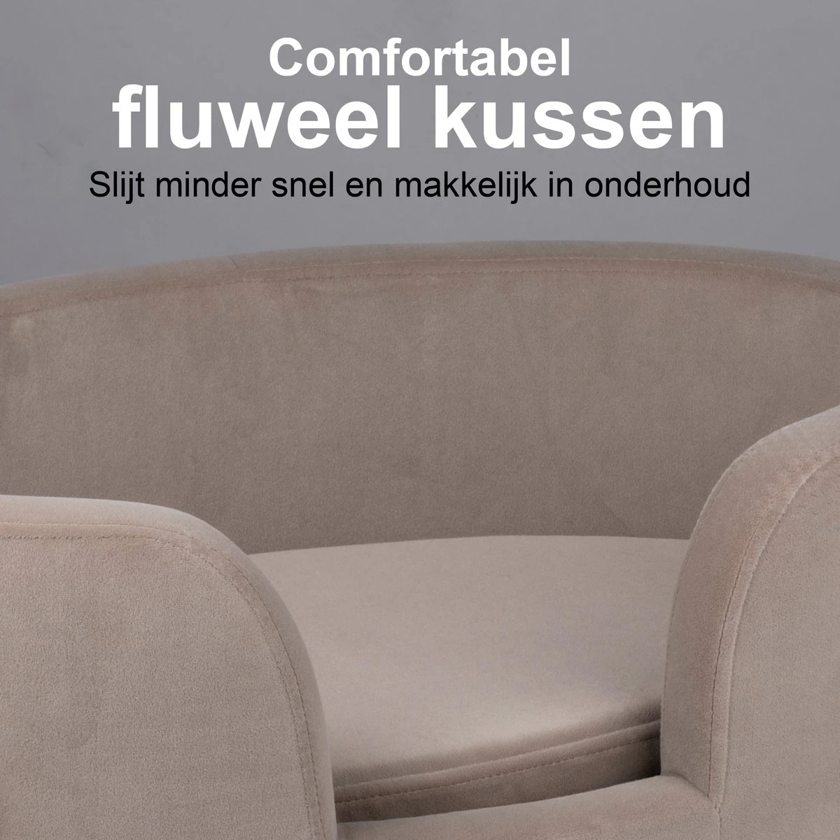 Maxxpro Pet Bed - Huisdieren Tot 80KG - Zacht Fluwelen Kussen - Verhoogd Katten- En Hondenbed - Grijs - 60,5 X 40,5 X 23,5 Cm 3 Maxxpro Pet Bed - Huisdieren Tot 80KG - Zacht Fluwelen Kussen - Verhoogd Katten- En Hondenbed - Grijs - 60,5 X 40,5 X 23,5 Cm - Afbeelding 3