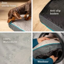 CozySense® - Orthopedisch Hondenkussen - Hondenkussen 90 X 55 Cm - Ook Geschikt Als Benchkussen & Hondenbed - Hondenkussen Bank - Traagschuim - Waterdicht - Wasbare Hoes - Maat L -Dieren Product Winkel 1200x1200 1034