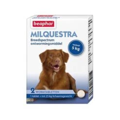 Beaphar Milquestra Kleine Hond/Puppy - Ontwormingsmiddel - 2 Tabletten -Dieren Product Winkel 1200x1200 1043