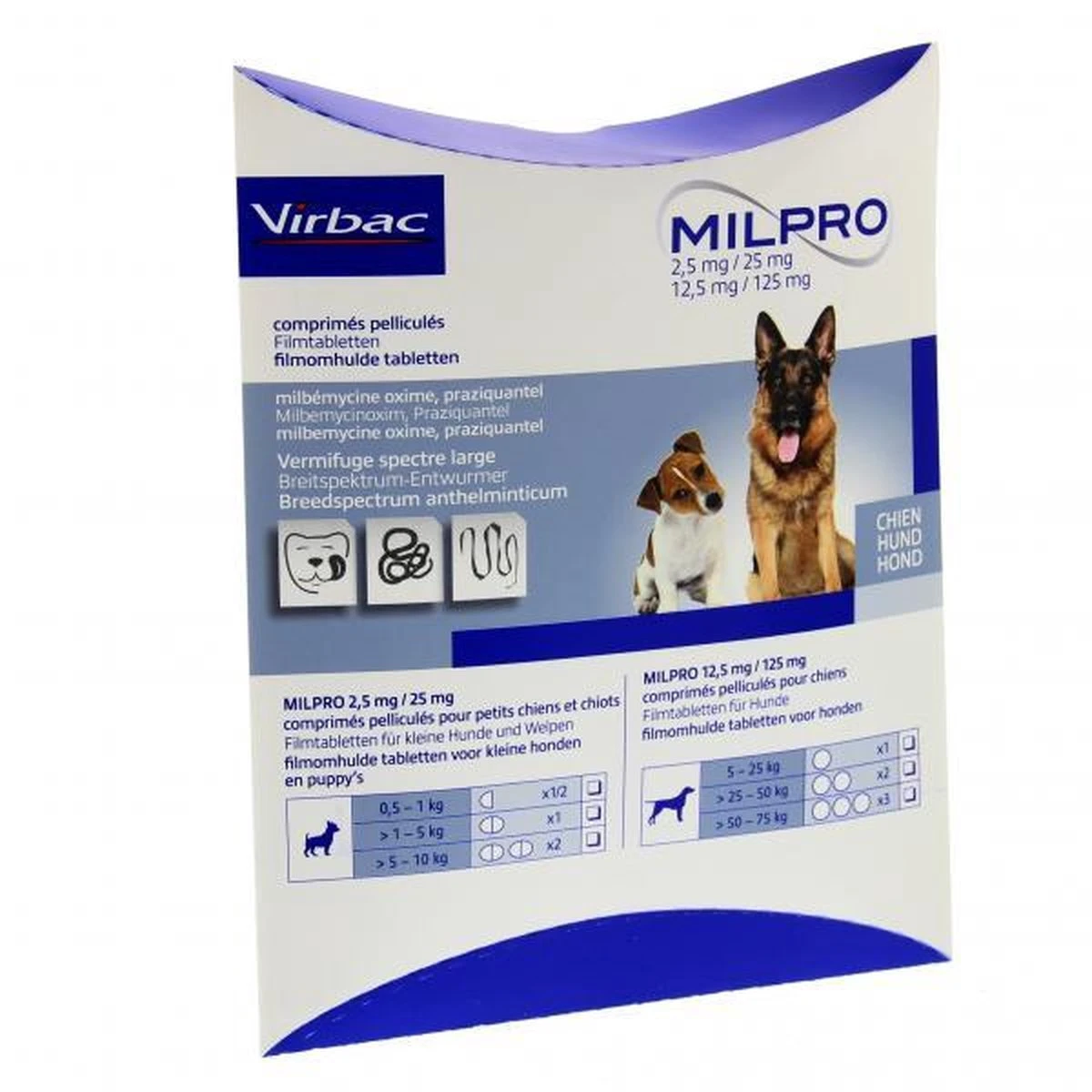 Milpro Ontwormingsmiddel - Hond Boven 5 Kg - 4 Tabletten 7 Milpro Ontwormingsmiddel - Hond Boven 5 Kg - 4 Tabletten - Afbeelding 7