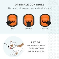 Hondenriem Tape - 5 Meter - Medium - Voor Honden <25 Kg - Zwart-Wit -Dieren Product Winkel 1200x1200 1056